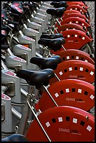 Bicycles for rent. Lyon, France ( color)