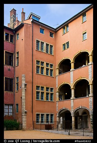 Maison des Avocats, vieux Lyon. Lyon, France (color)