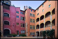 Historic house of Avocats, old district. Lyon, France