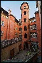 Tour Rose seen from courtyard. Lyon, France ( color)