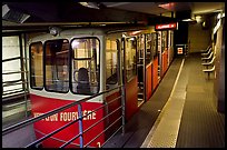 Vieux Lyon Fourviere  Funiculaire, lower station. Lyon, France (color)