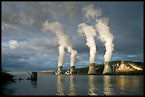 Atomic Power Station with four pressurized water reactors. Provence, France (color)