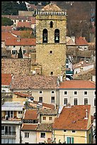 Houses and church tower, Orange. Provence, France