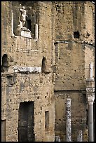 Detail of the stage wall of the Roman theatre, Orange. Provence, France