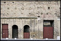 Facade detail, Roman Theater. Provence, France ( color)