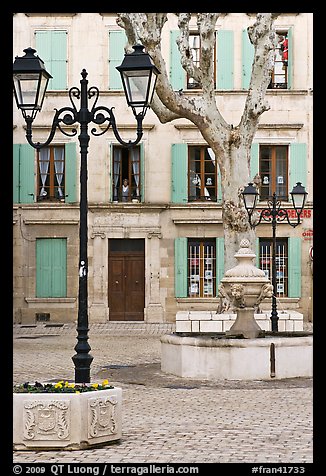 Town square, Orange. Provence, France (color)