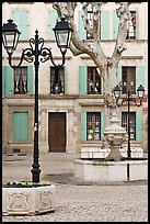 Town square, Orange. Provence, France (color)