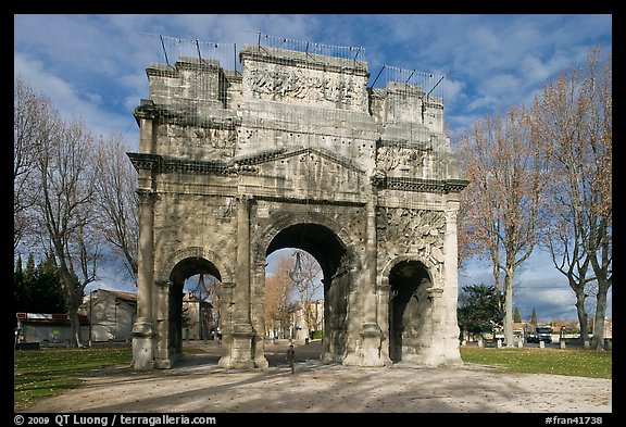 Ancient Roman arch, Orange. Provence, France (color)