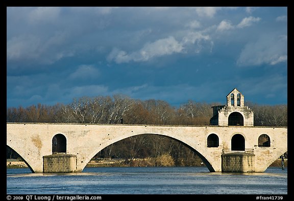 St Benezet Bridge (Pont d'Avignon). Avignon, Provence, France