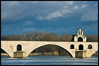 St Benezet Bridge (Pont d'Avignon). Avignon, Provence, France (color)