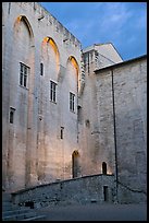 Wall of honnor courtyard. Avignon, Provence, France ( color)