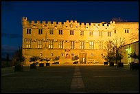 Petit Palais at night. Avignon, Provence, France