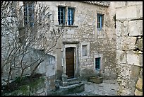 Stone townhouse, Les Baux-de-Provence. Provence, France (color)