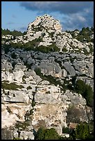 Limestone outcrops, Les Baux-de-Provence. Provence, France