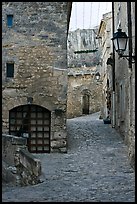 Stone streets and houses, Les Baux-de-Provence. Provence, France