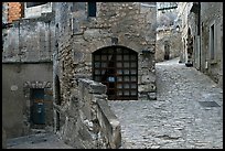 Cobblestone street, Les Baux-de-Provence. Provence, France ( color)