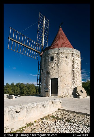 Alphonse Daudet Moulin, Fontvielle. Provence, France (color)