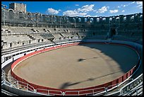 Inside the Roman amphitheater. Arles, Provence, France