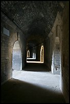 Gallery in the Roman arena. Arles, Provence, France