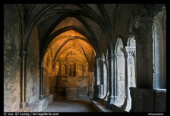 St Trophime cloister. Arles, Provence, France (color)