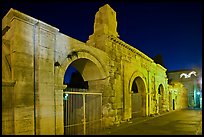 Roman theatre at night. Arles, Provence, France