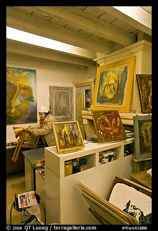Artist's studio. Arles, Provence, France