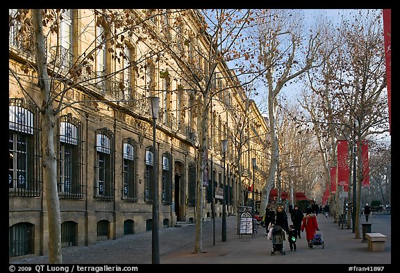 Cours Mirabeau. Aix-en-Provence, France