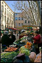 Vegetable market. Aix-en-Provence, France