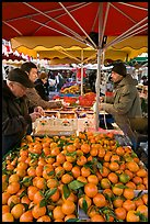 Fruit stall, place Richelme open-air market. Aix-en-Provence, France