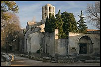 Medieval Church of Saint Honoratus in Les Alyscamps. Arles, Provence, France