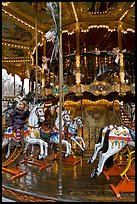 Old carousel. Avignon, Provence, France