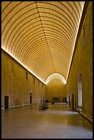 Room with vaulted ceilling, Palace of the Popes. Avignon, Provence, France