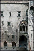 Inside the Palais des Papes. Avignon, Provence, France