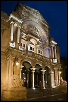 Theater at night. Avignon, Provence, France