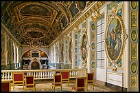 Chapel seen from upper floor, Fontainebleau Palace. France ( color)