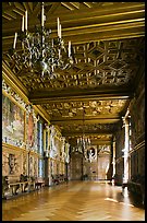 Gallerie Francois 1er, Fontainebleau Palace. France (color)