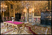 Salon Francois 1er, Fontainebleau Palace. France (color)