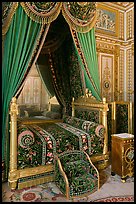 Emperor's room, Fontainebleau Palace. France (color)