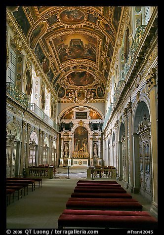 Chapel of the Trinity, palace of Fontainebleau. France (color)