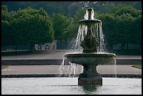 Fountain, Fontainebleau Palace. France (color)