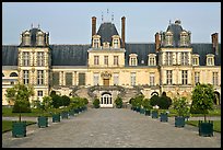 Cour des Adieux, Fontainebleau Palace. France ( color)