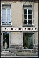 Building facing the palace, Fontainebleau. France