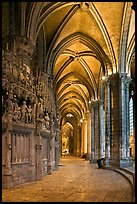 Sanctuary and Ambulatory, Cathedral of Our Lady of Chartres,. France