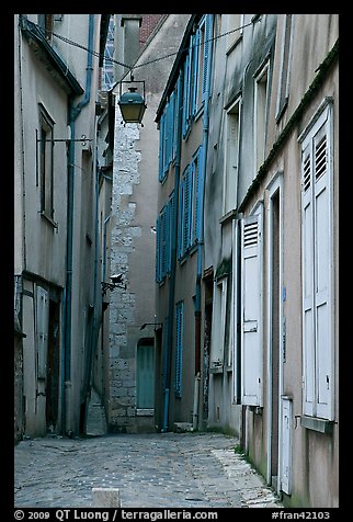 Alley, Chartres. France (color)