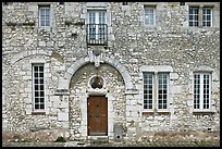 Facade of stone house, Provins. France ( color)