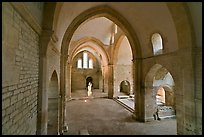 Church transept, Cistercian Abbey of Fontenay. Burgundy, France