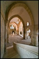 Church interior, Abbaye de Fontenay. Burgundy, France