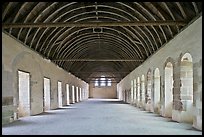 Dormitory, Cistercian Abbey of Fontenay. Burgundy, France ( color)