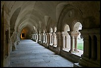 Cloister, Cistercian Abbey of Fontenay. Burgundy, France