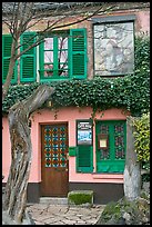 Lapin Agile cabaret facade, Montmartre. Paris, France ( color)